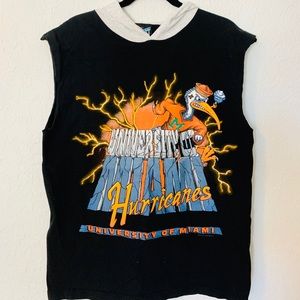 Tony Dorsett MIAMI HURRICANES Sleeveless With Hood